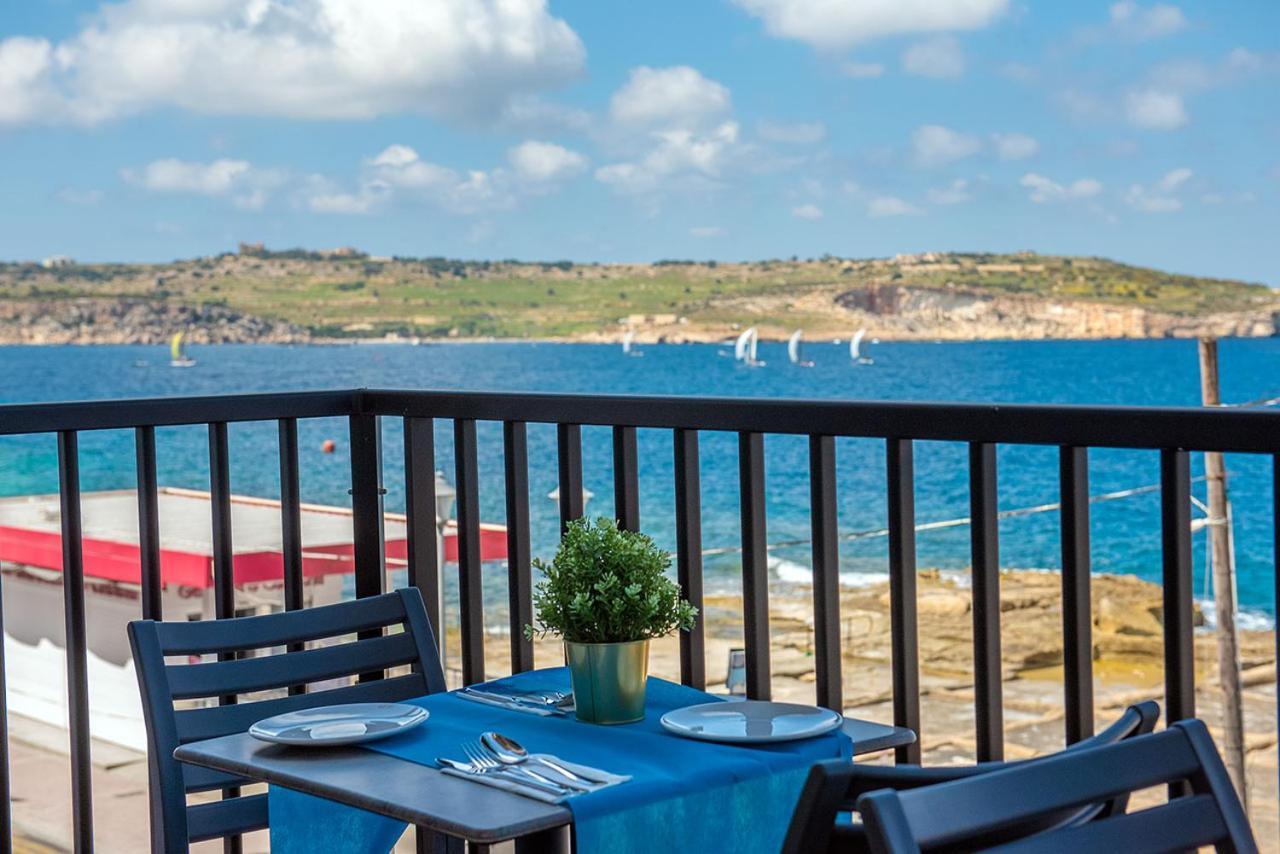Islet Promenade Seafront Family Apartment With 2 Balconies By Getawaysmalta خليج سانت بول المظهر الخارجي الصورة